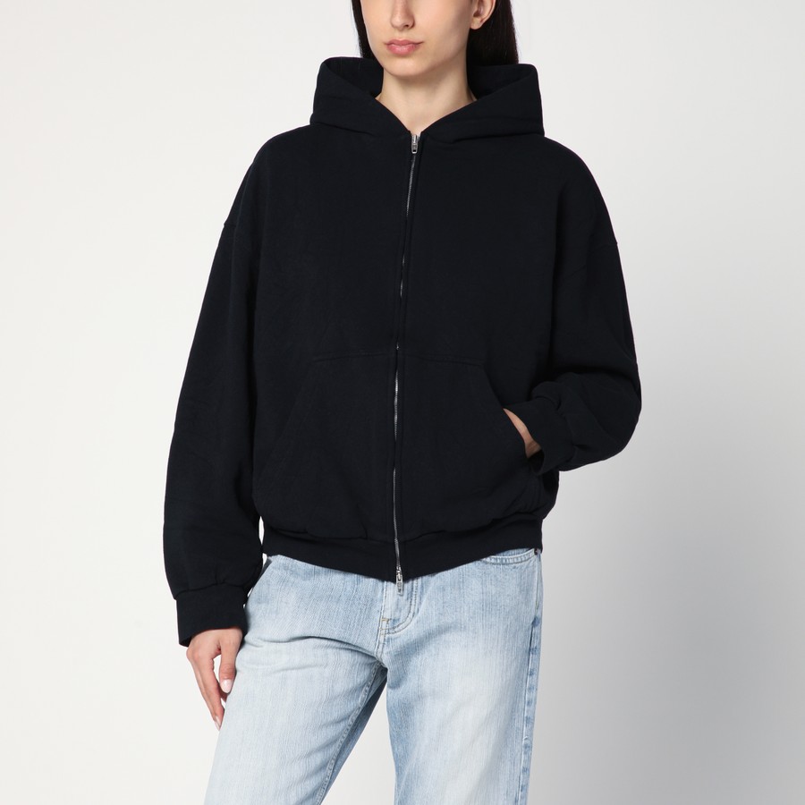 アウターその他 BALENCIAGA FLIPPED UNI FULL-ZIP HOODIE IN JERSEY Shearling Zip-up Hoodie Large Fit in Brown | Balenciaga US