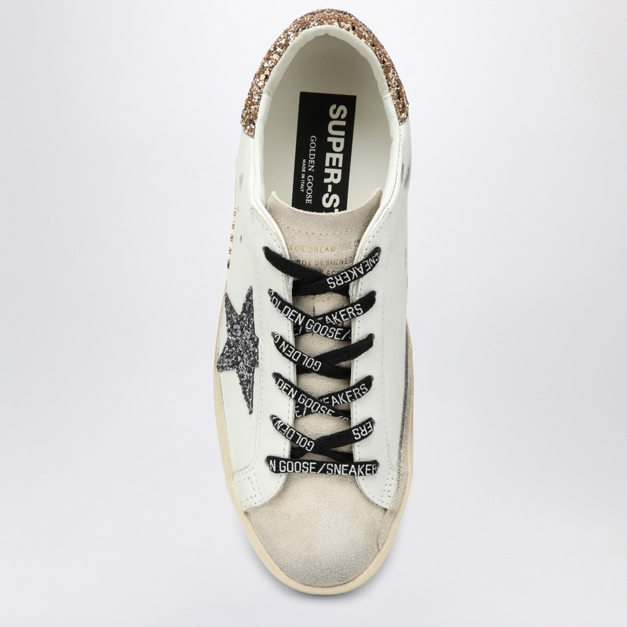 Golden Goose White/silver/gold Super-Star sneaker | TheDoubleF