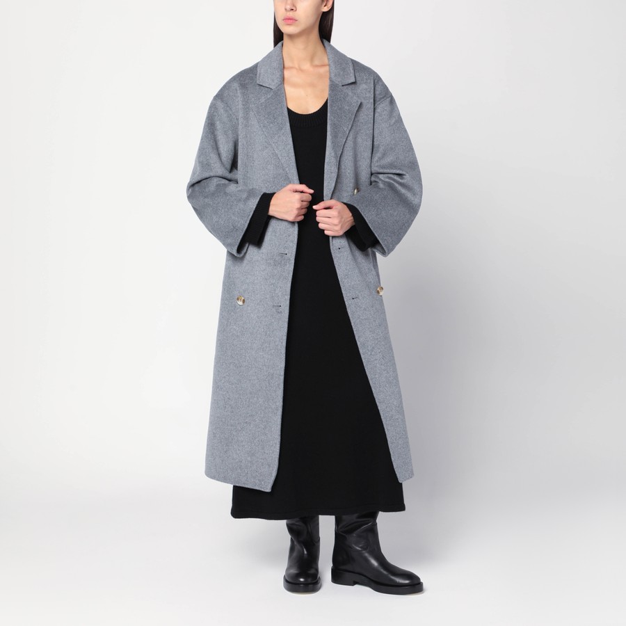 LouLou De Saison Manteau Borneo Lds gris chiné TheDoubleF