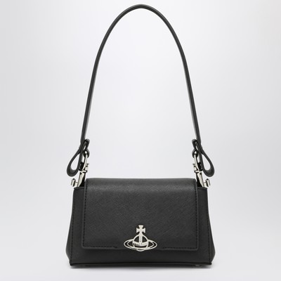 Vivienne Westwood Small black smooth Hazel shoulder bag