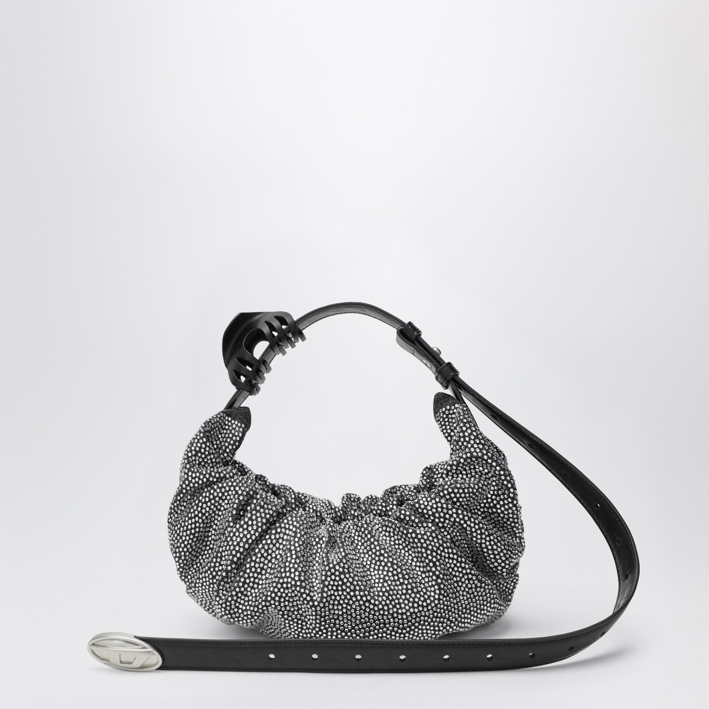 Diesel Grab-D hobo bag S with rhinestones | TheDoubleF