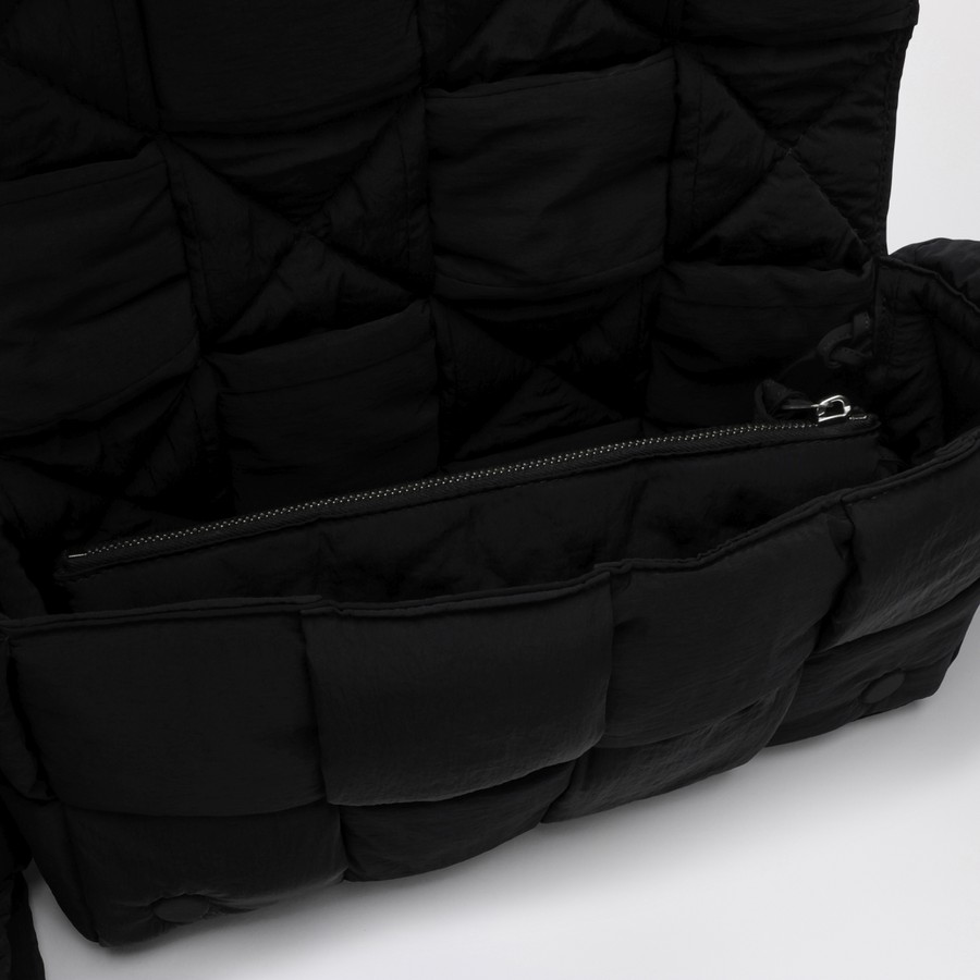 Bottega Veneta Black Padded Tech Cassette | TheDoubleF