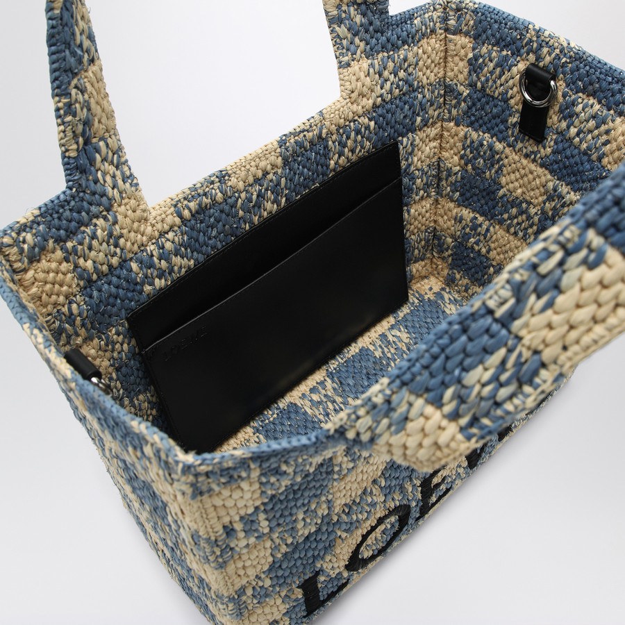 バッグ・カバンその他 LOEWE MEDIUM LOEWE FONT BAG IN NATURAL/BLUE Loewe Medium LOEWE Font bag in natural/blue | TheDoubleF