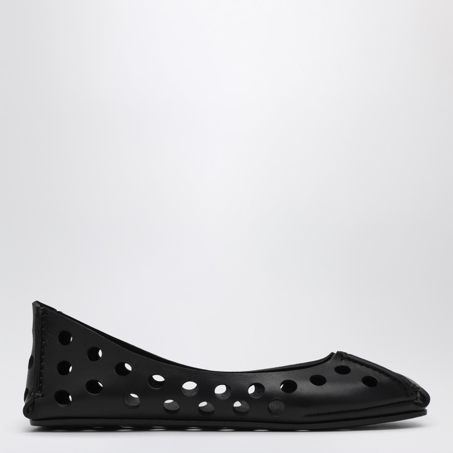 フラットシューズ ALAIA PERFO BLACK PERFORATED BALLET FLATS Alaïa Perfo black perforated ballet flats | TheDoubleF