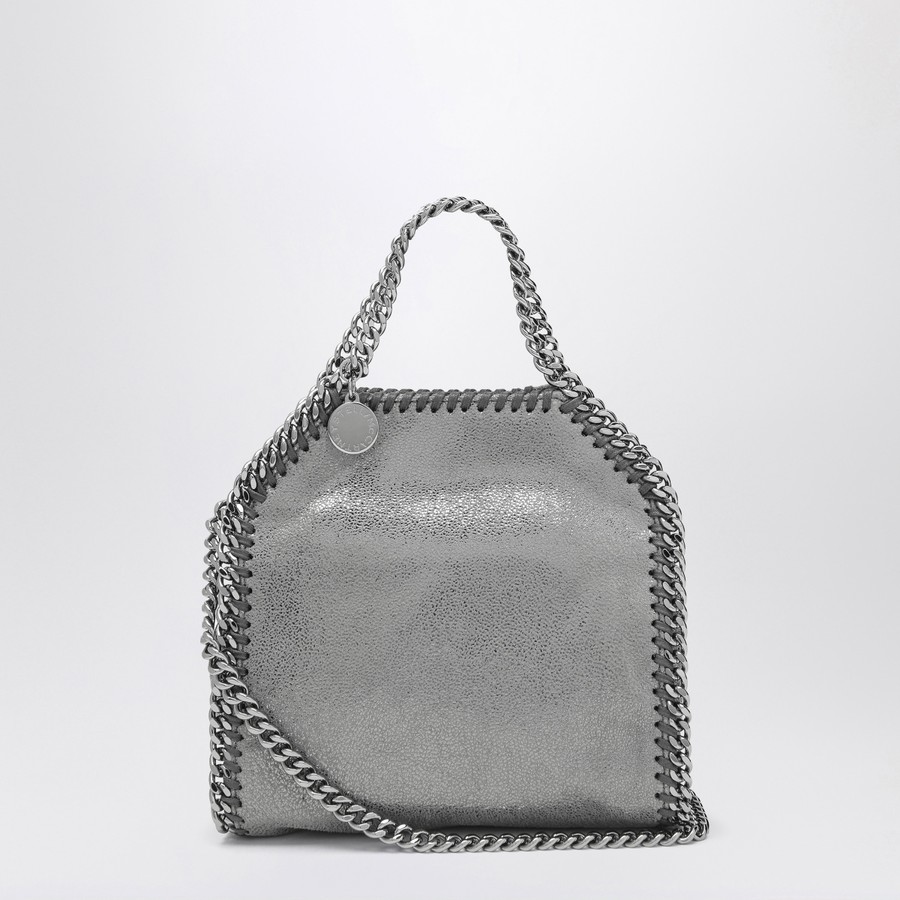 Stella McCartney Tote Bag micro Falabella metallic grey