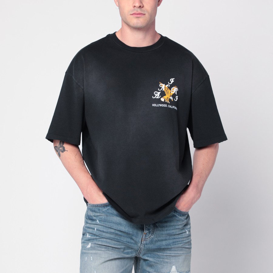 Tシャツ・カットソー AMIRI Men T Shirts AMJYTE1232CO 001 BLACK AMIRI Black cotton T-shirt | TheDoubleF