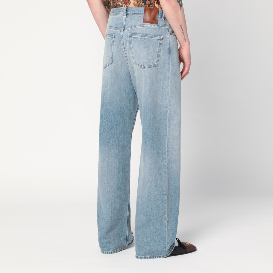 Valentino Light blue jeans with washed effect | TheDoubleF Valentino Light blue jeans with washed effect | TheDoubleF
