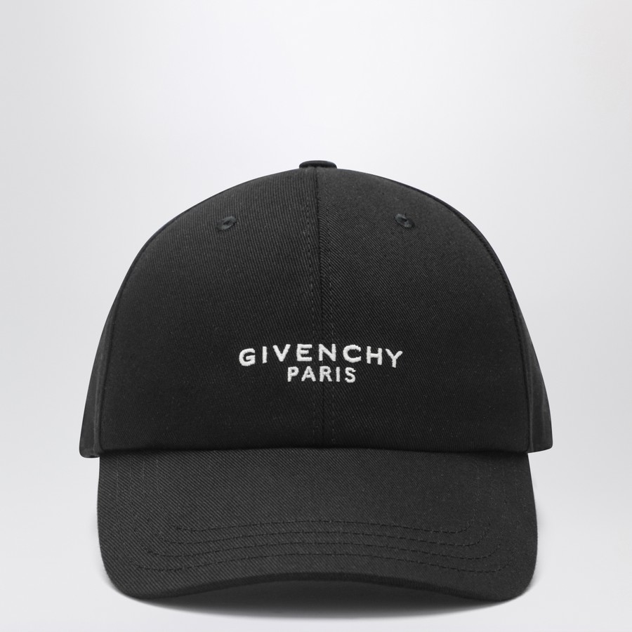 GIVENCHY ブラック ベースボールキャップ Givenchy Black baseball cap with logo | TheDoubleF
