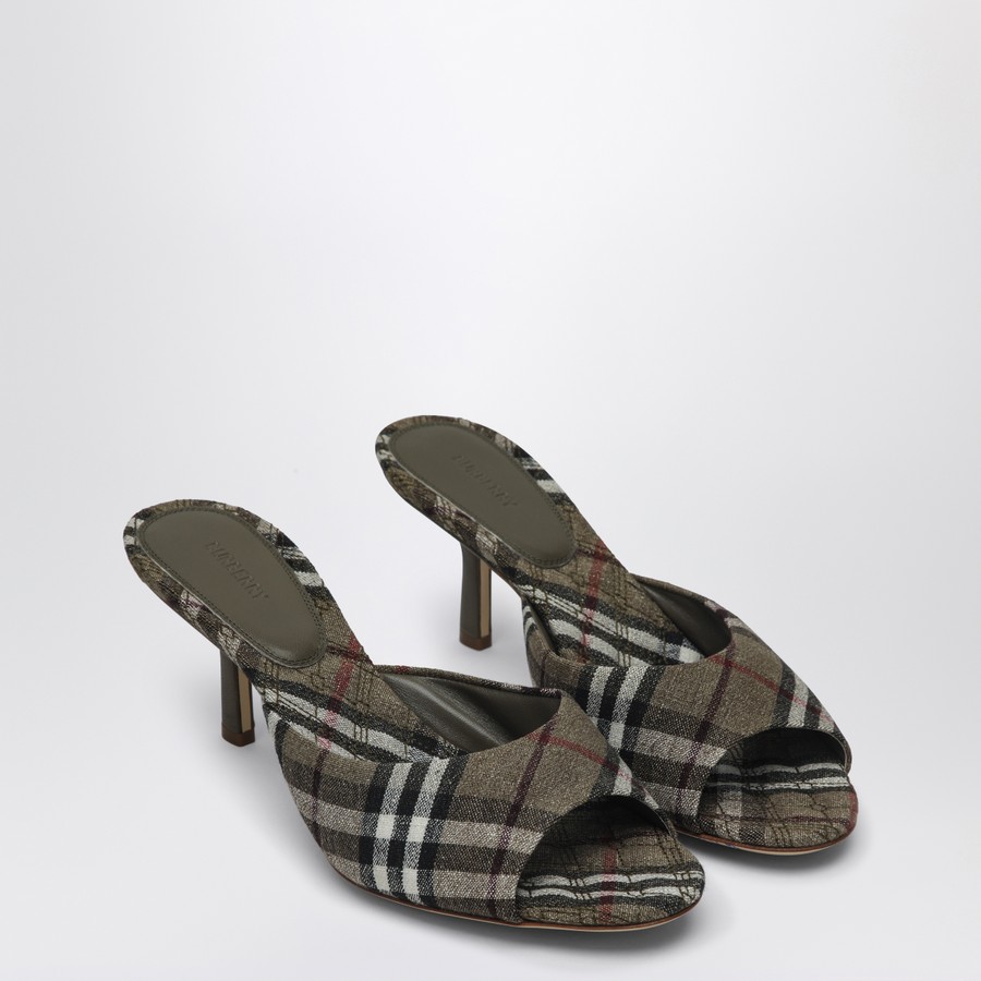 【関税&送料込】Burberry Mews Mule With Check Pattern Burberry Mews mule with Check pattern | TheDoubleF