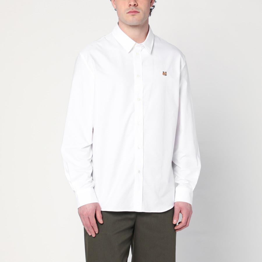 Maison Kitsuné Chemise blanche en coton TheDoubleF