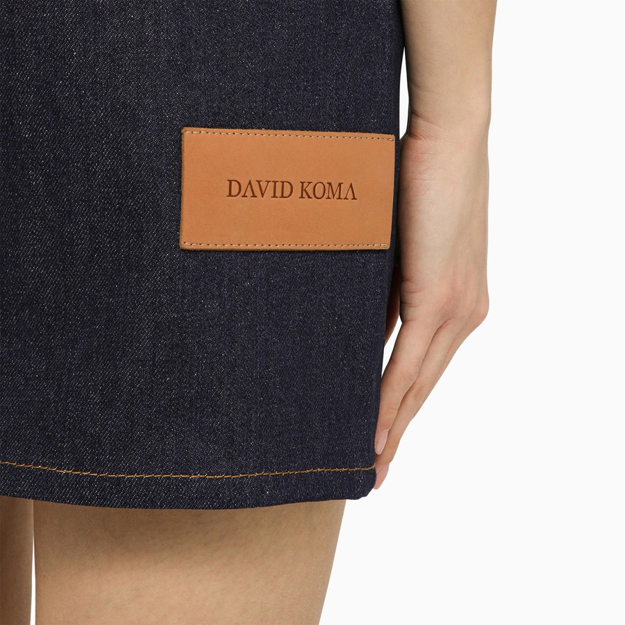 ワンピースその他 David Koma Blue denim mini dress with mirrors David Koma Blue denim mini dress with mirrors | TheDoubleF