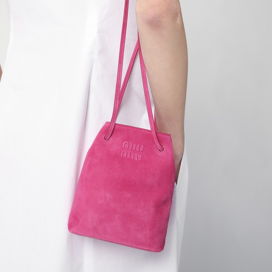 バッグ・カバンその他 MIU MIU pouch in suede 0400022953289_BROWN?wid=600&