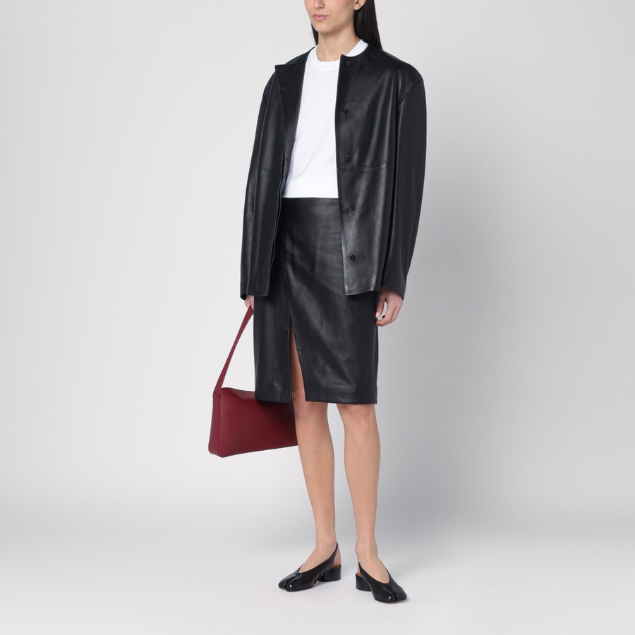 スカート Loulou Studio Akare black leather skirt Loulou Studio Akare black leather skirt | TheDoubleF