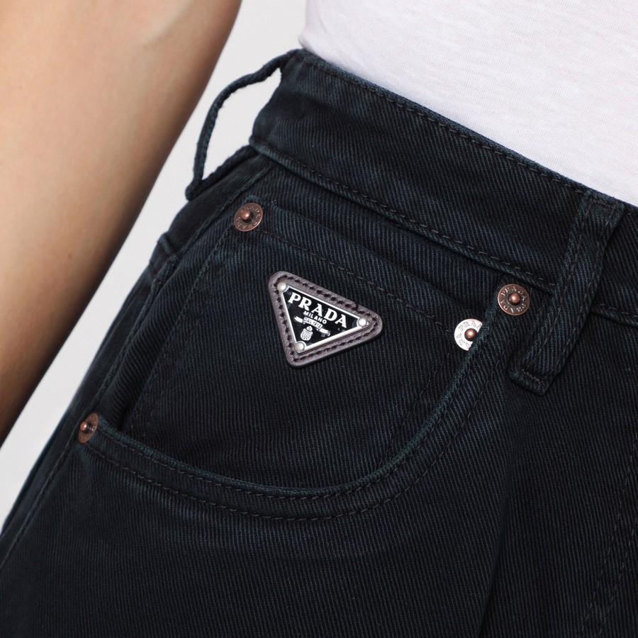 Prada Black wide-leg jeans | TheDoubleF