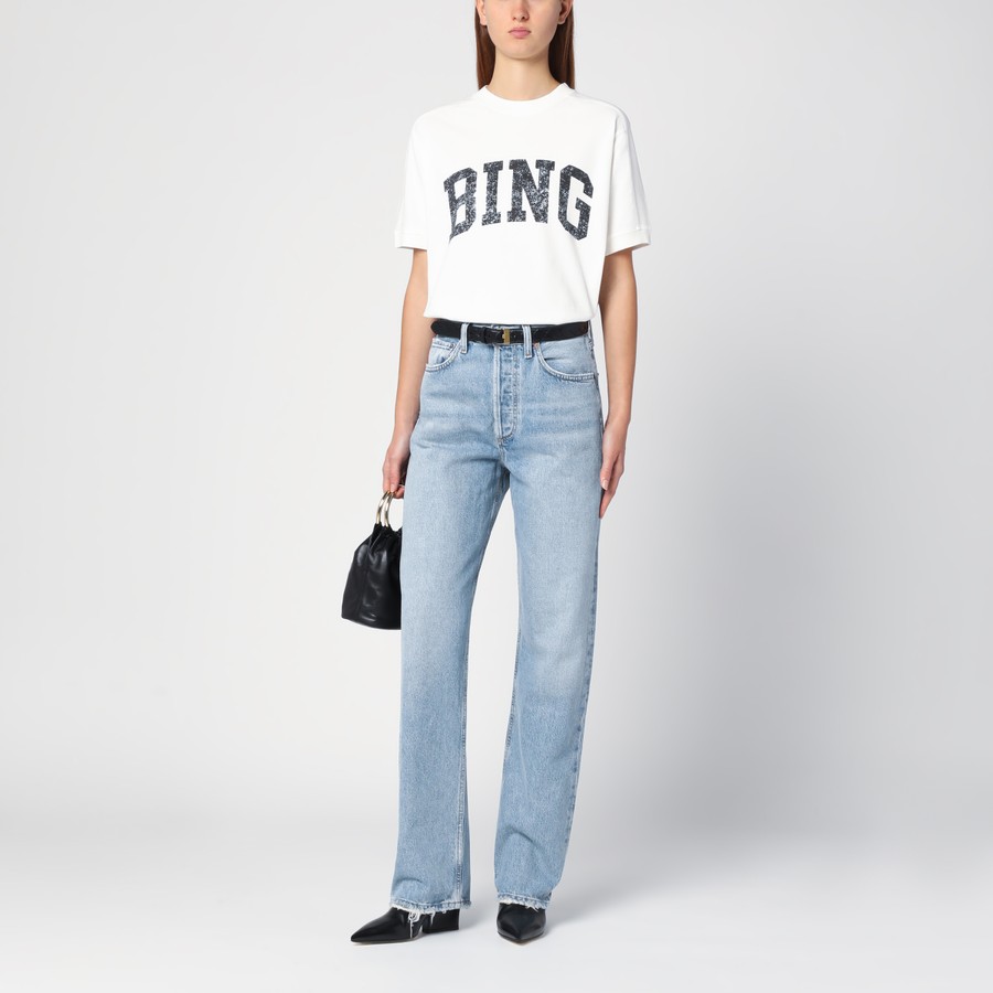 AGOLDE Light blue jeans in regenerated denim | TheDoubleF