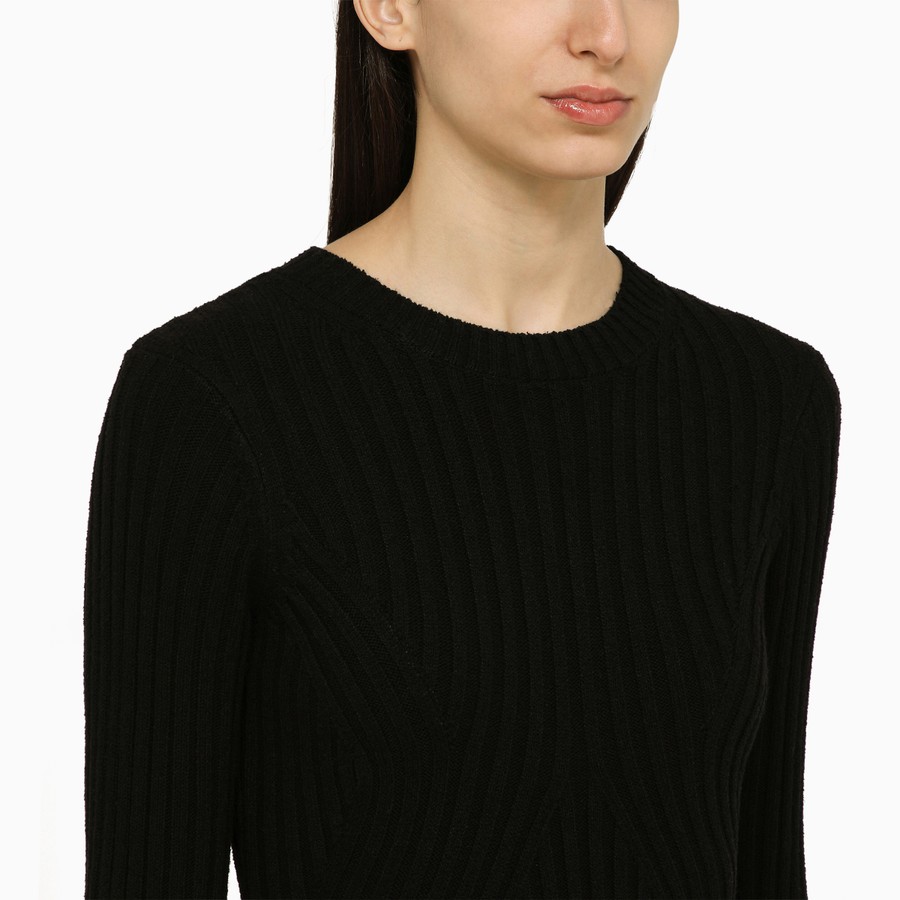 LOULOU STUDIO MALLIBLACK 関税送料込 Loulou Studio Black ribbed silk blend mini dress | TheDoubleF