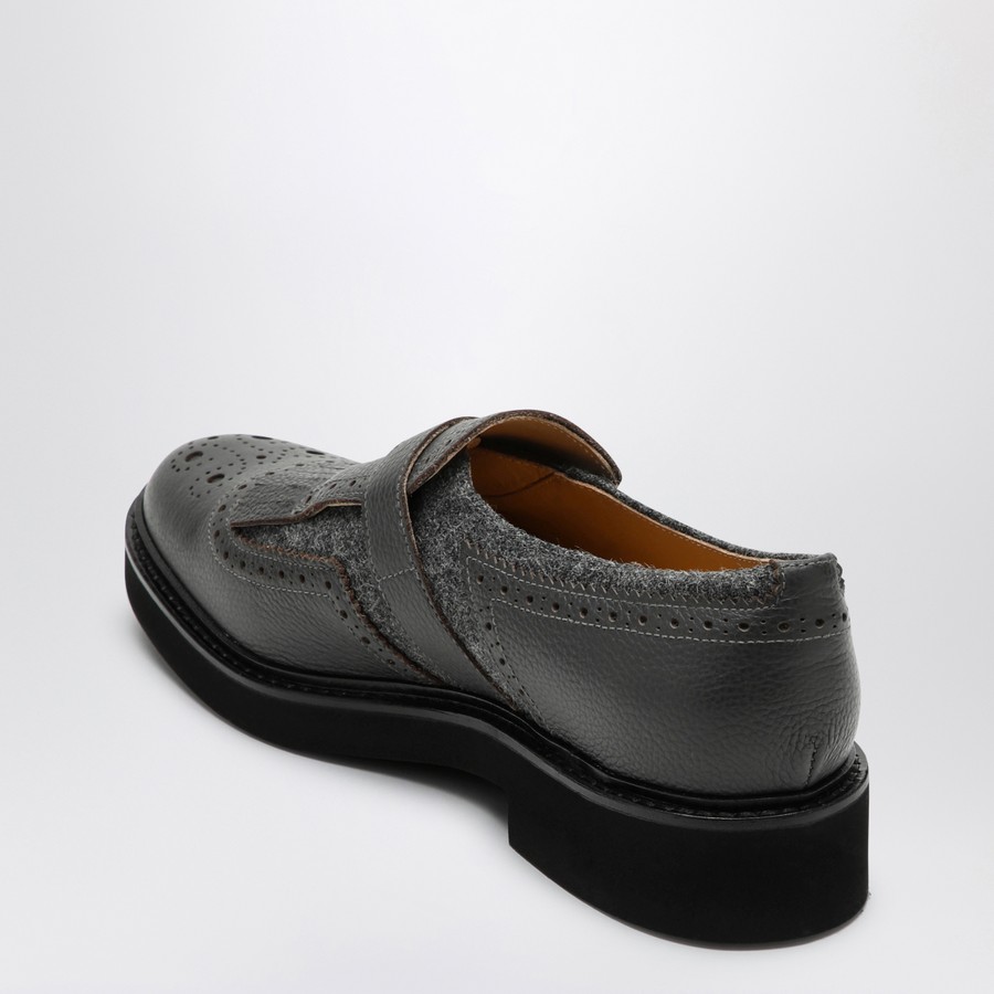 シューズ・サンダルその他 Doucal's Grey leather shoes with buckle and fringes Doucal's Grey leather shoes with buckle and fringes | TheDoubleF