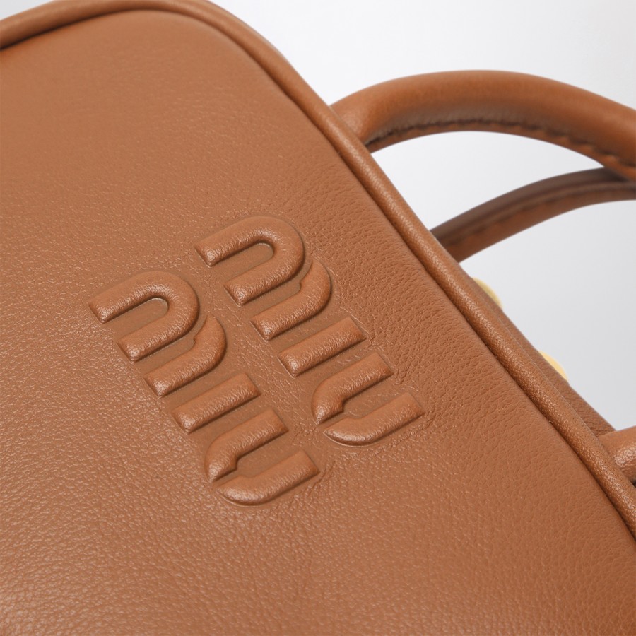 Miu Miu Trick Cognac colour in leather | TheDoubleF