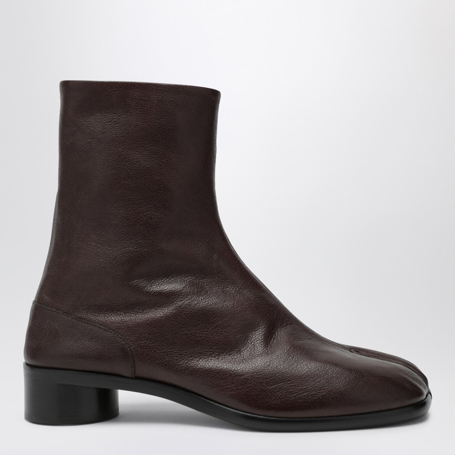 Maison Margiela Brown leather Tabi ankle boots | TheDoubleF