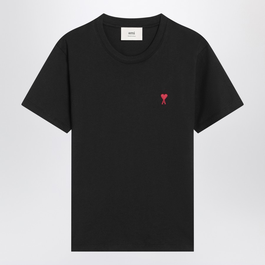 Ami Paris Ami De Coeur black T-shirt | TheDoubleF