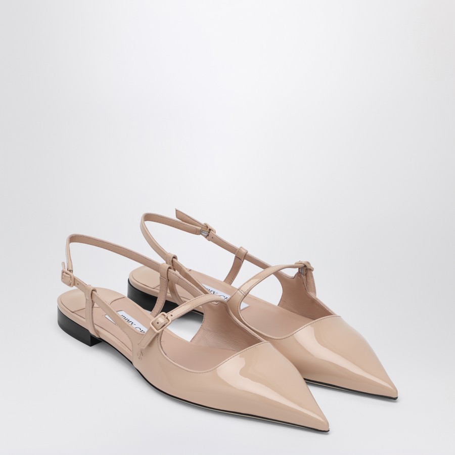 【関税&送料込】Jimmy Choo Scarpa Didi Flat Nude In Patent L Jimmy Choo Scarpa Didi Flat nude in patent leather | TheDoubleF