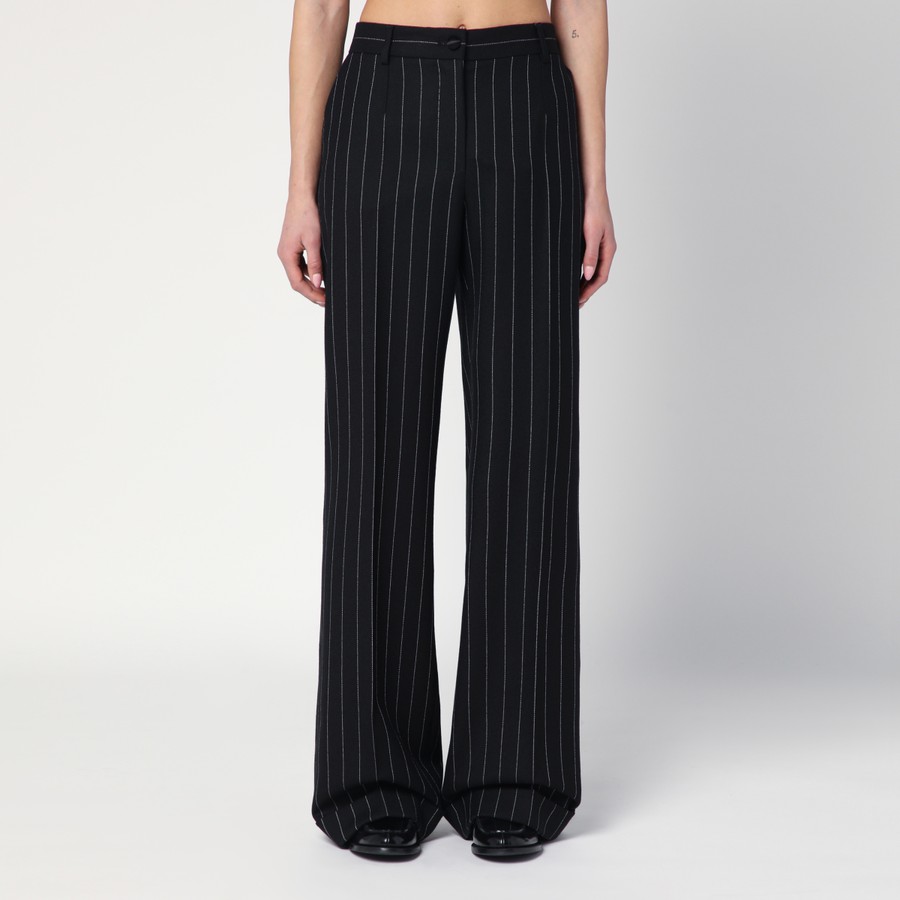 【関税＆送料込み】Dolce & Gabbana Wide Black Pinstriped Pa Dolce&Gabbana Wide black pinstriped pants – Lord & Taylor