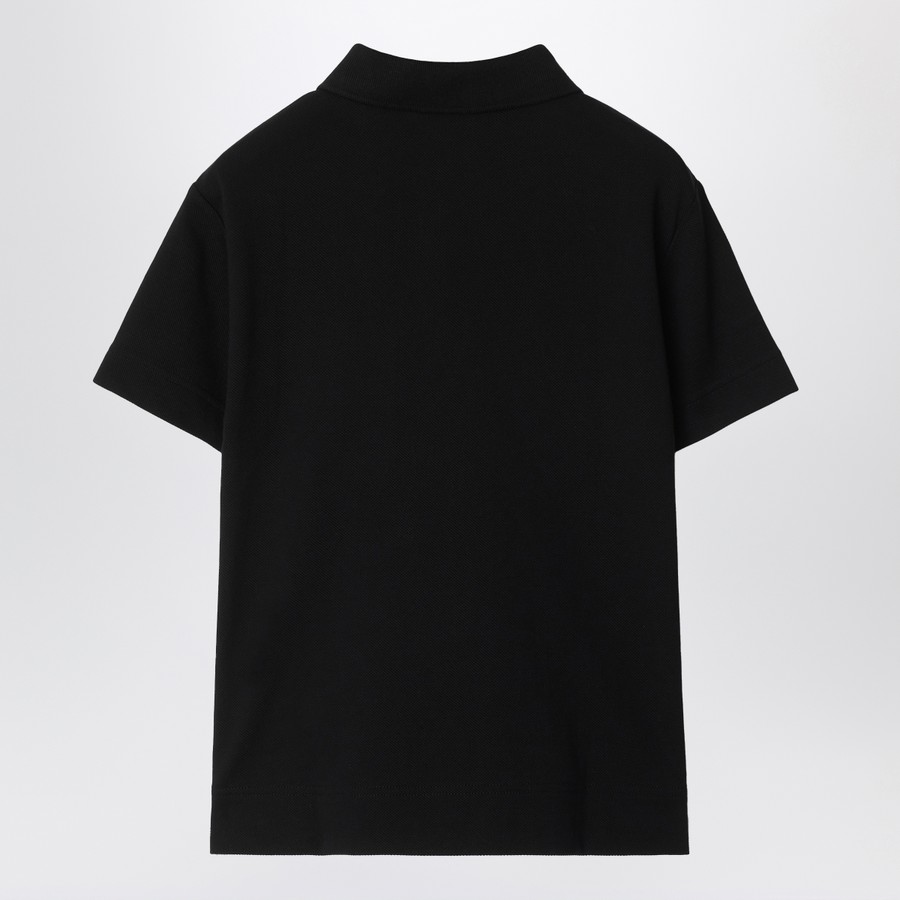 Burberry Black cotton piqué polo shirt | TheDoubleF