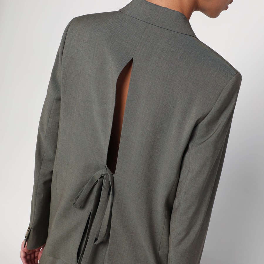 ジャケット LOEWE KHAKI JACKET WITH SLIT ON THE BACK Loewe Khaki jacket with slit on the back | TheDoubleF