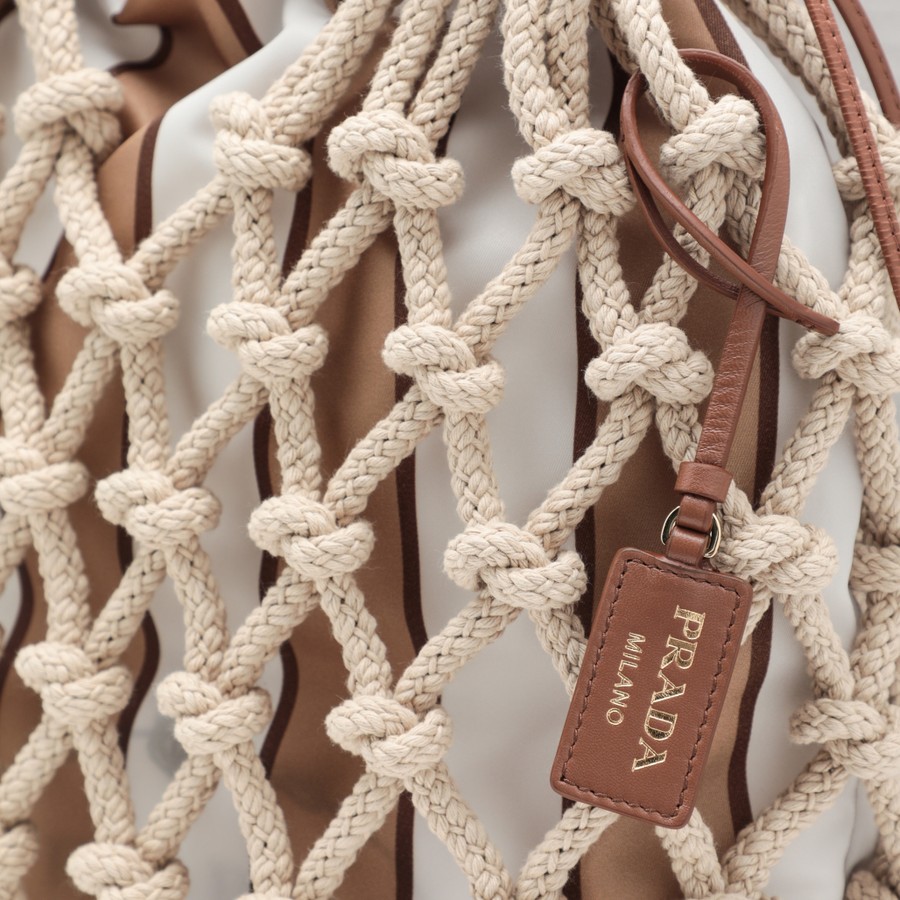 バッグ・カバンその他 Prada Prada Noue medium bag in rope/camel Prada Prada Noué medium bag in rope/camel | TheDoubleF