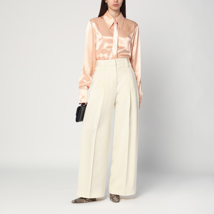 【関税＆送料込み】Jil Sander Satin Palazzo Pants Satin wide-leg pants in black - Jil Sander | Mytheresa