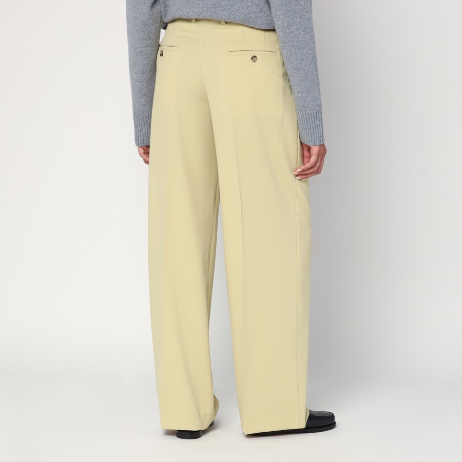 【関税&送料込】Ami Paris Wide Lime-Coloured Wool Trousers Ami Paris Wide lime-coloured wool trousers | TheDoubleF