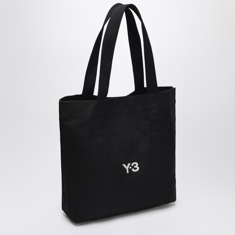 adidas Y-3 Black canvas bag with logo print | TheDoubleF