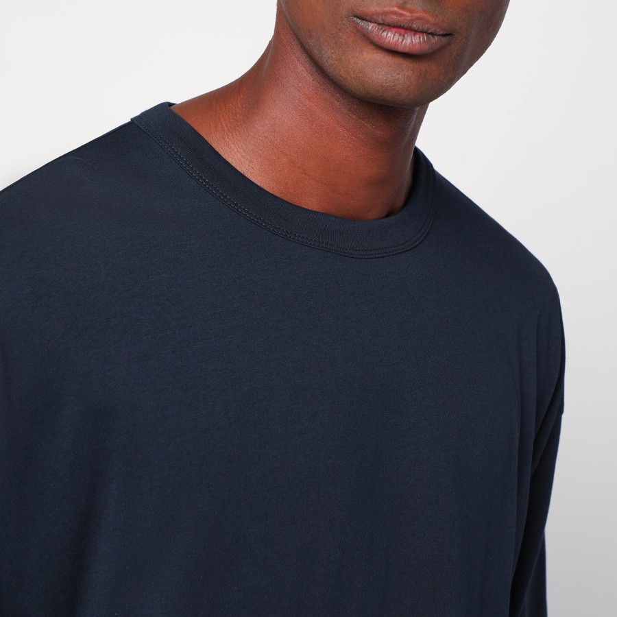 Tシャツ・カットソー Dries Van Noten Navy blue cotton oversize Heger t-shirt Dries Van Noten Oversized navy blue cotton T-shirt | TheDoubleF