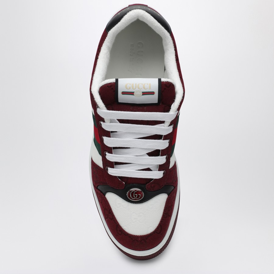 GUCCI Screener Sneakers in Rosso Ancora GG fabric | TheDoubleF