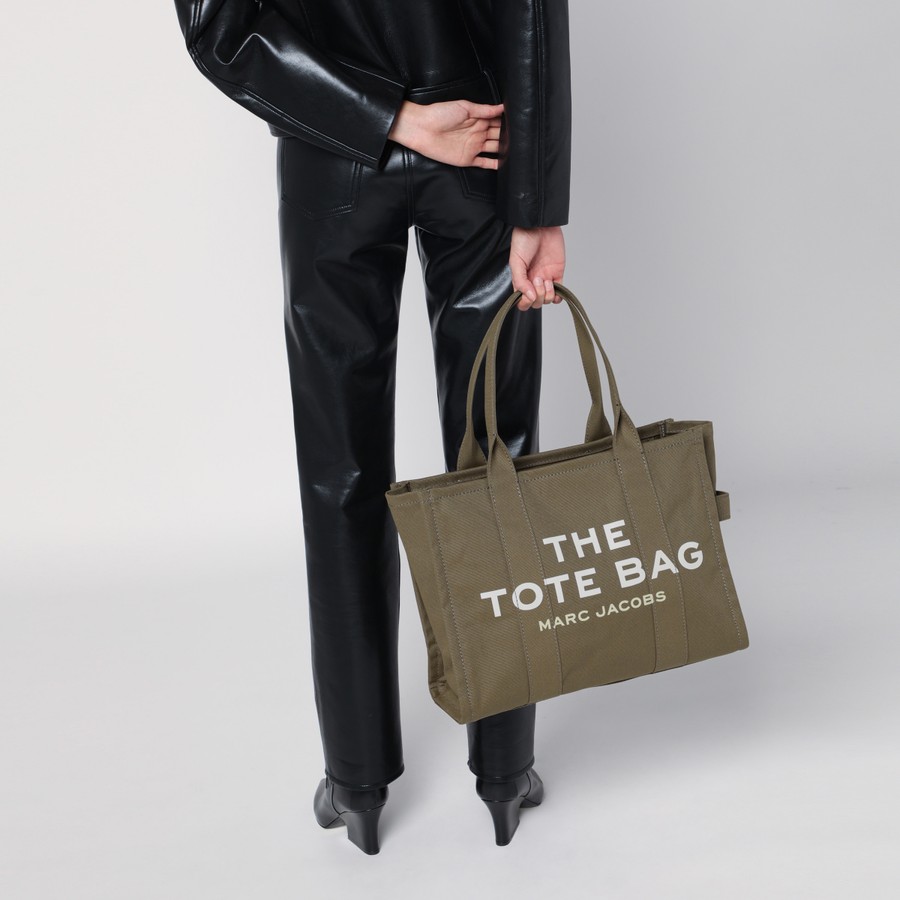 Marc Jacobs Slate green canvas large Tote Bag | TheDoubleF