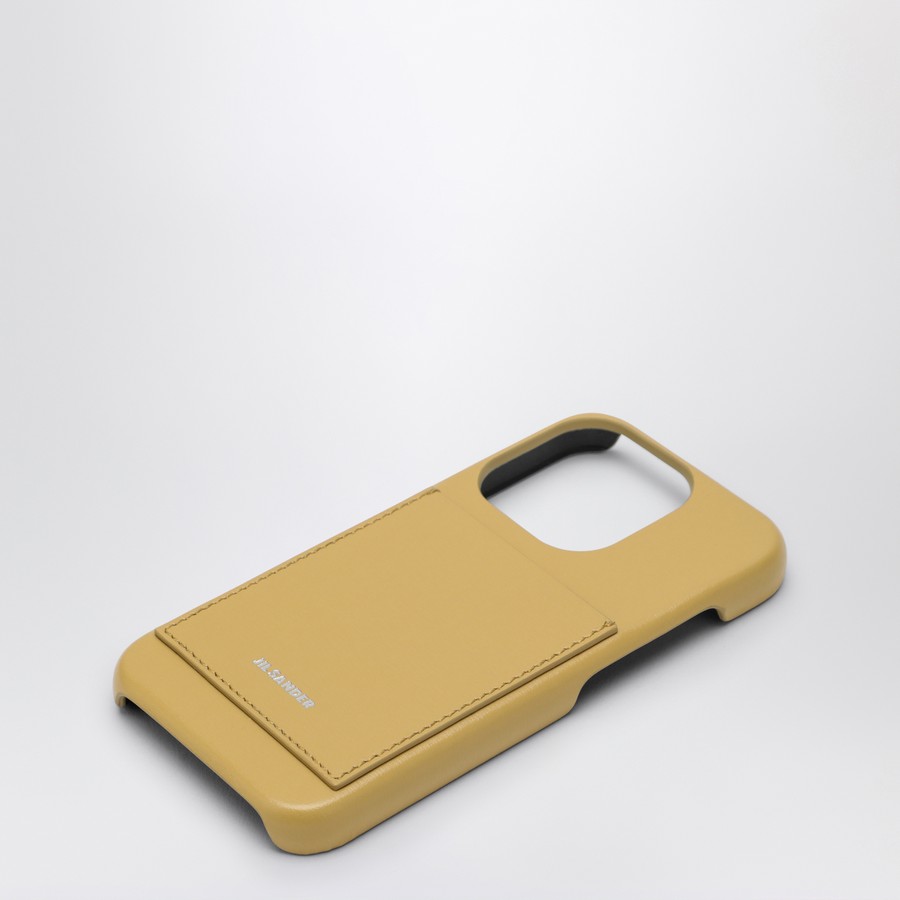 Jil Sander Yellow iPhone 15 Pro Max cover with logo | TheDoubleF