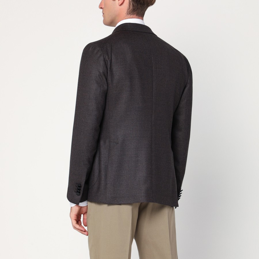 ボトムスその他 Tagliatore Double-Breasted Stretch Wool Jacket Tagliatore Brown wool double-breasted jacket | TheDoubleF