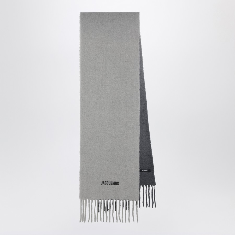 JACQUEMUS The Moisson scarf grey | TheDoubleF