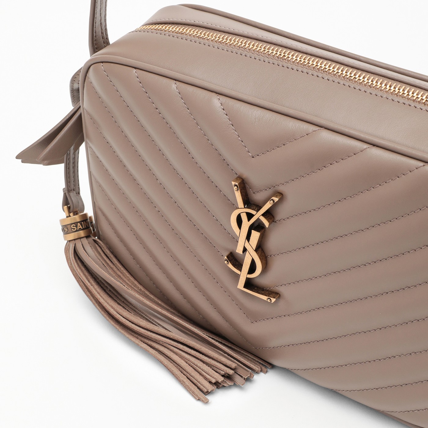 Saint Laurent Camera bag Lou taupe TheDoubleF