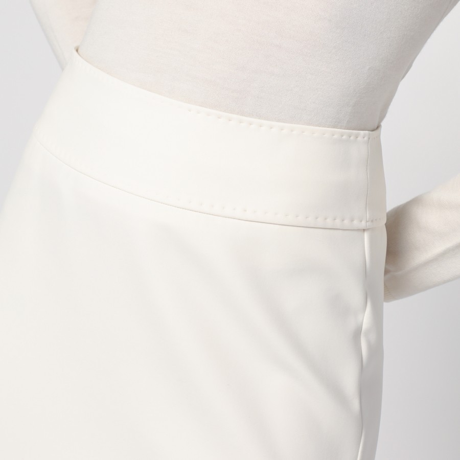 スカート MAX MARA Women Mid Skirts BLOCCOCO 001 WHITE Max Mara White nylon midi skirt | TheDoubleF