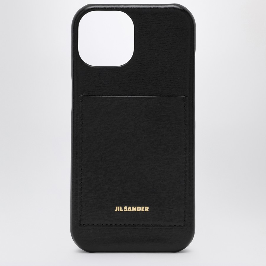 Jil Sander★ iPhone 15 Pro ケース Jil Sander Black iPhone 15 Pro cover with logo | TheDoubleF