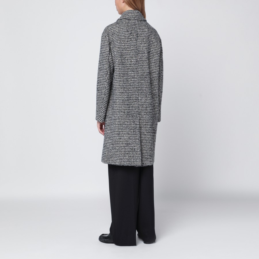 S Max Mara Black and white houndstooth coat | TheDoubleF