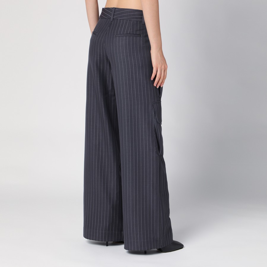 パンツ Off-White Wide Grey Pinstripe Cargo Trousers Off-White™ Wide grey pinstripe cargo trousers | TheDoubleF