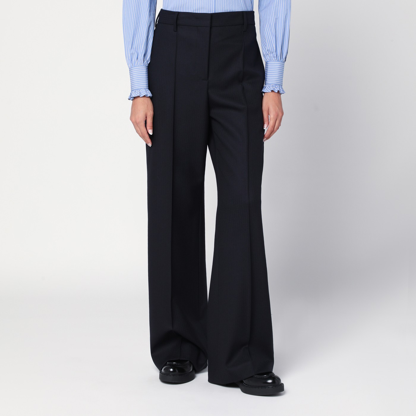 スーツ prada archive wide flare slacks pants prada archive wide flare slacks pants