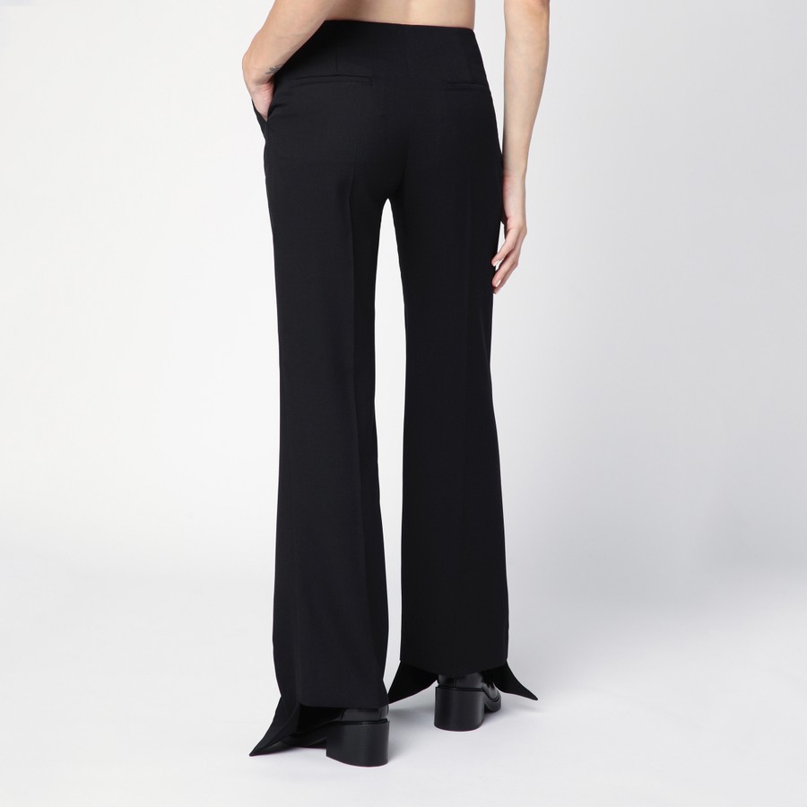 クロエ Chloe Pants Chloé Black asymmetrical wool trousers | TheDoubleF