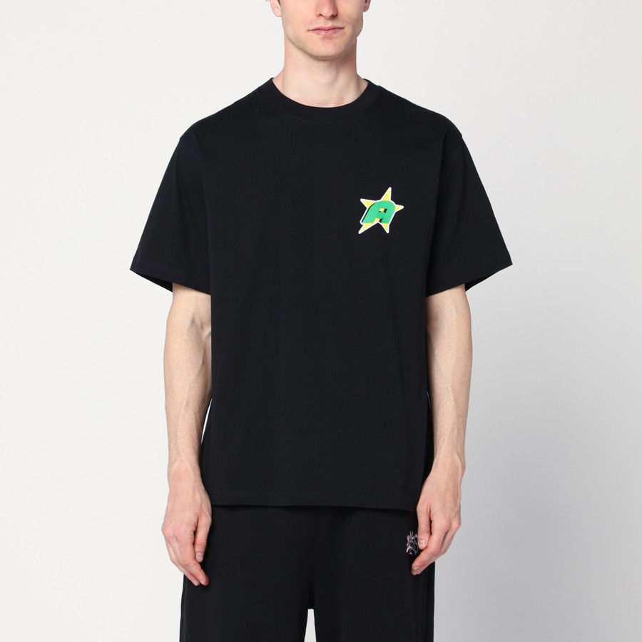 Awake NY Black T-shirt with Star A logo | TheDoubleF