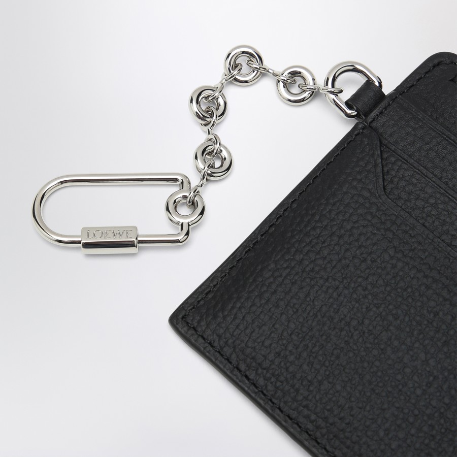 Loewe Anagram card holder black with chain | TheDoubleF