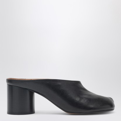 MM6 Maison Margiela Black Factory leather clogs | TheDoubleF