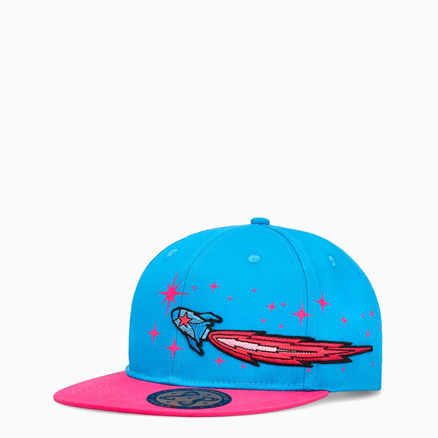 Blue and pink baseball cap clearance