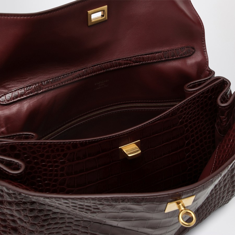 バッグ・カバンその他 Balenciaga Cocco-print burgundy calfskin medium Rodeo bag Balenciaga Cocco-print burgundy calfskin medium Rodeo bag